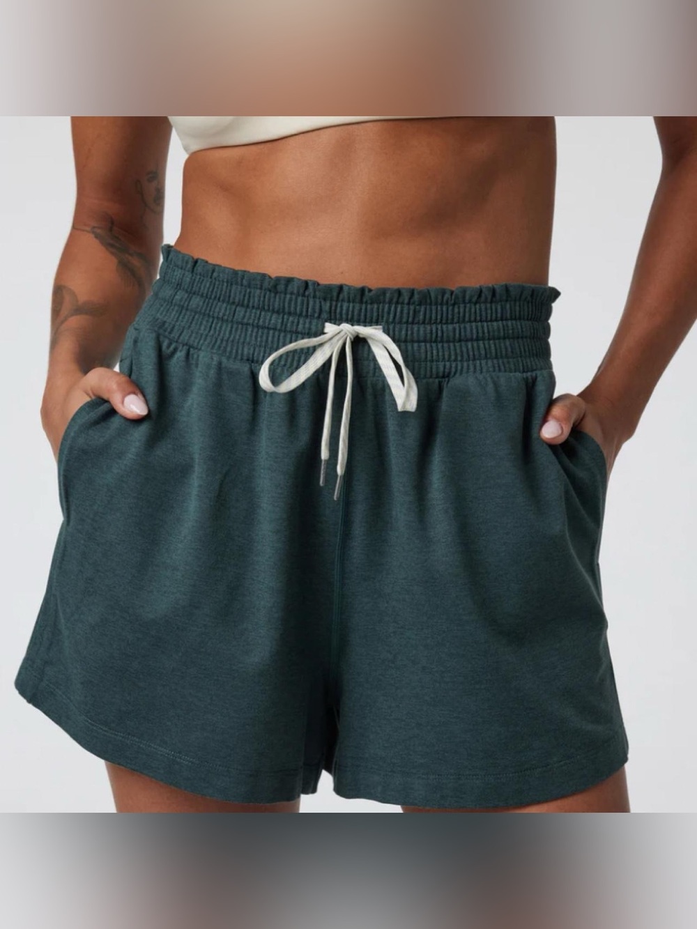 Vuori Women's Green Halo Shorts